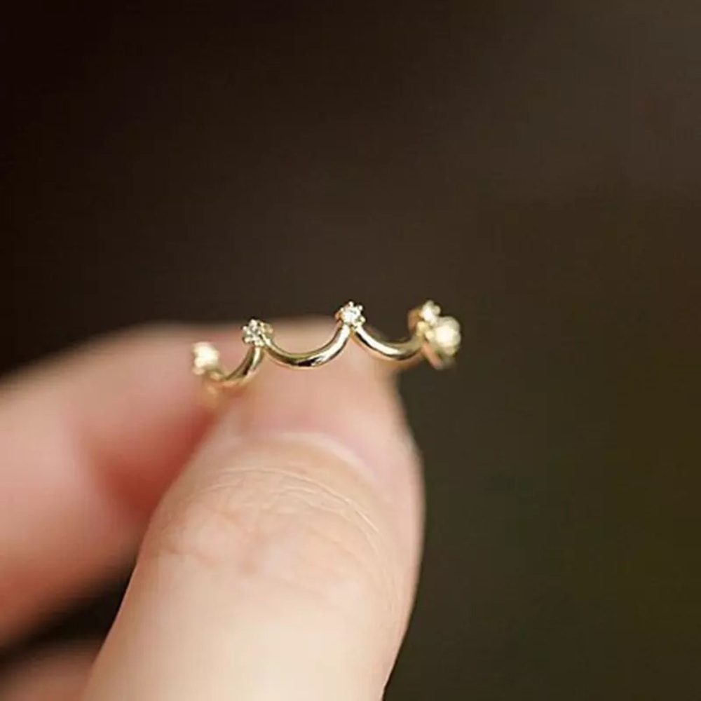 3/$15🔥18k gold plated simulated diamond heart ri… - Picture 2 of 5